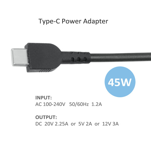 45W USB Type-C-laddare för Lenovo