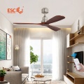 Solid wood ceiling fan with 3 fan blades