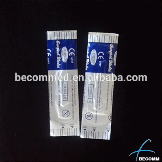 European standard stainless steel surgical blade in low price