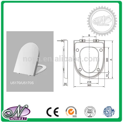 Best selling urea formaldehyde universal cushion toilet seat with low price