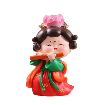 Tang Dynasty Chubby Beauty Figurines