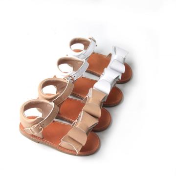 Søde sløjfe læder sandaler til børn