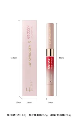 10-Color Two-Head Lipstick Lip Gloss Matte Liquid Velvet Lip Glaze