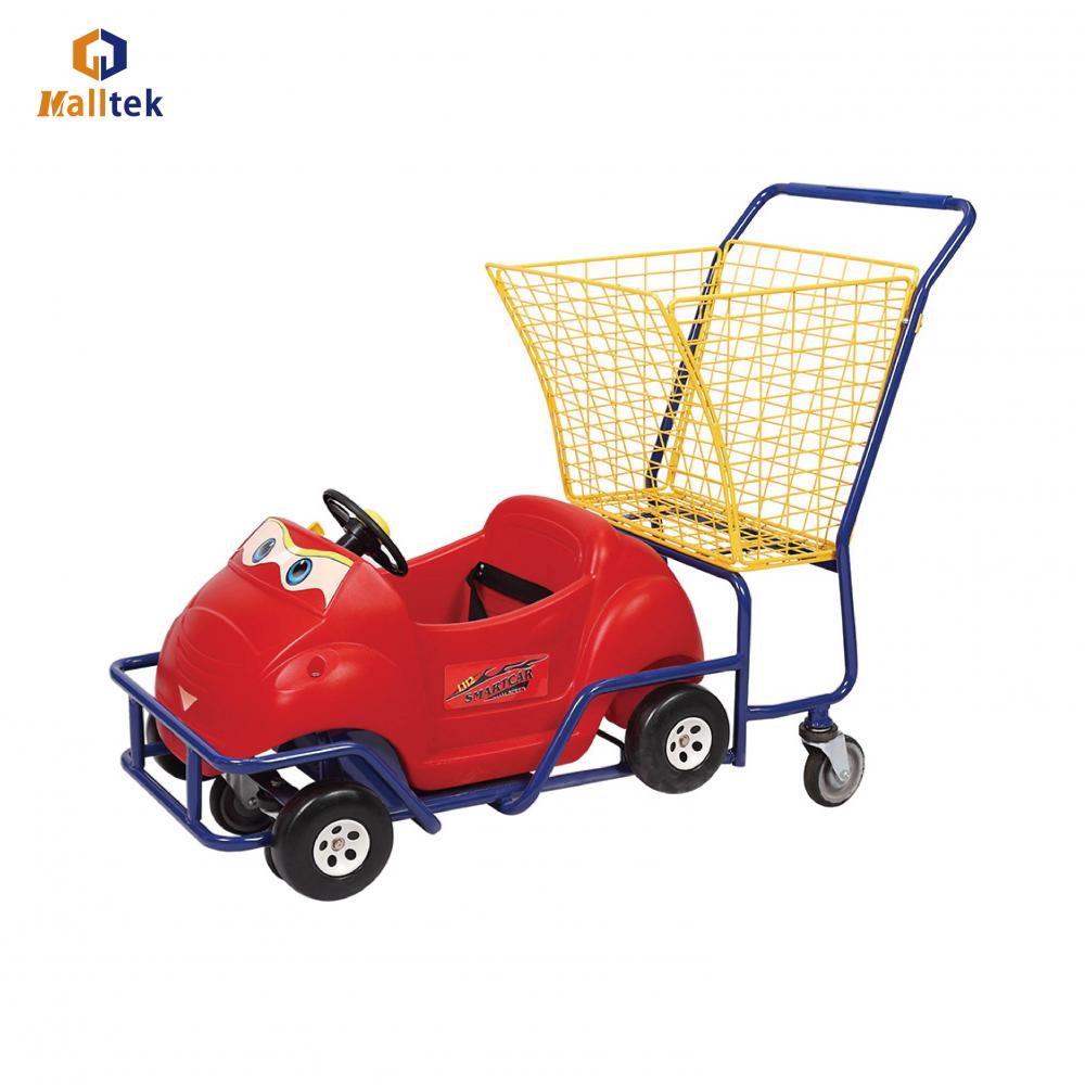 Kiddie Shopping Trolley with Toy Car Shape