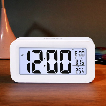 Simple Digital Alarm Clock with LED Display, Calendar, and Temperature