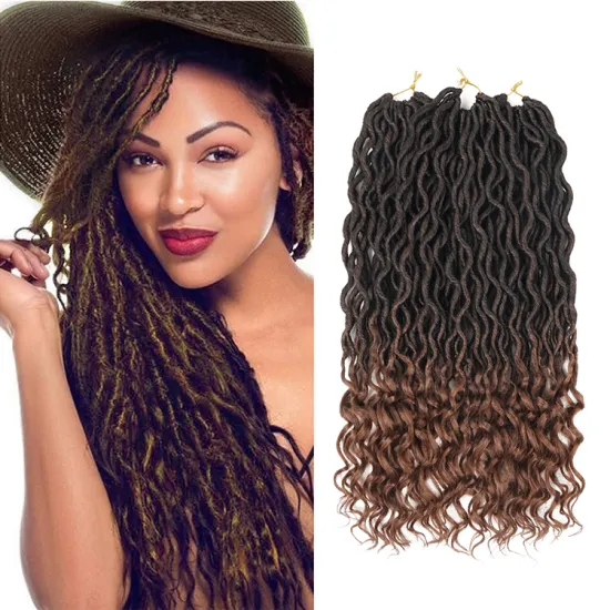 vendors Synthetic Dreads Soft Dread Locs Hair Twist Braids Crochet Hair Faux Locs Braiding hair Extensions 18 inch Goddess Locs