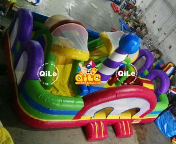 new inflatable funland /inflatable funcity with flower face from QILE