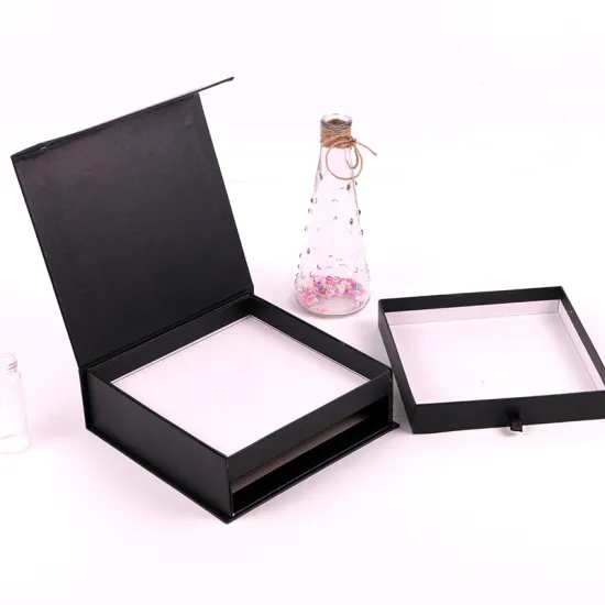 Black Flip Double Drawer Box Candy Gift Box