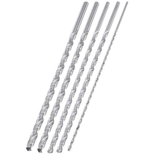 5 Pieces Extra Long Drill Bit Set