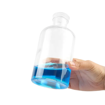 Transparent 1000 ml Bouteille de réactif en verre à la bouche étroite