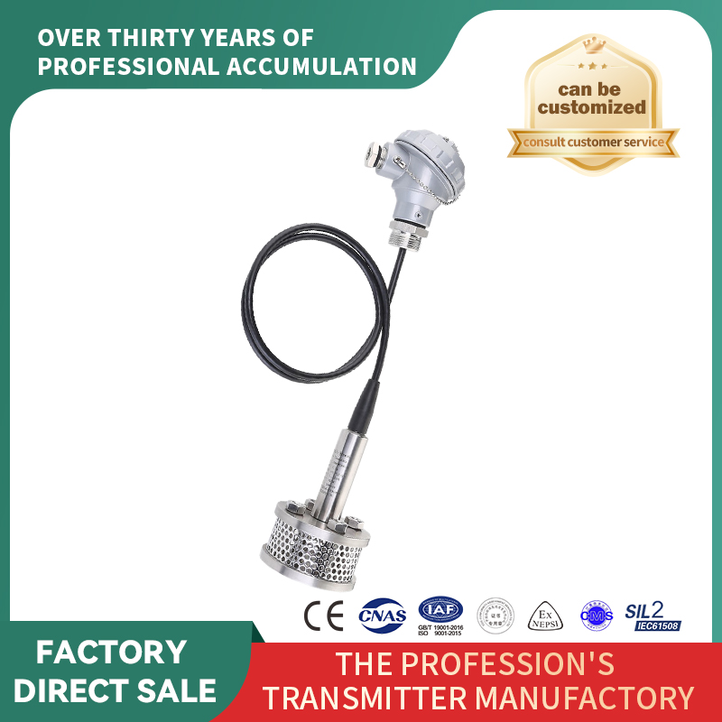 Transmițător de nivel de intrare cu glugă, rezistent la murdărie