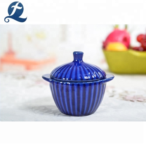 Colorful Painting Small Casserole Ceramic Soup Pot