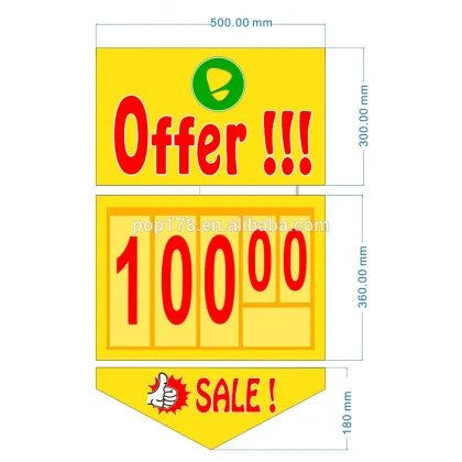 Customized Plastic Price Flip Chart