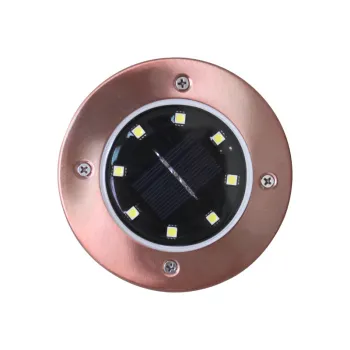 New Solar LED Garden Lamp with Waterproof Stainless Steel Bronze Finish - Hot Sale