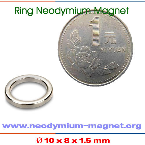 Super Ring Neodymium Magnet D10x&D8x1.5mm-N38UH