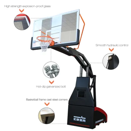 Professional Adjustable Basketball Hoop with Spring Balance