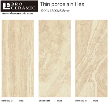 High quality beige color travertine marble look supper big size thin porcelain tiles 900x1800x5.5mm