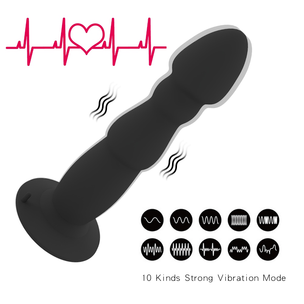 Prostate Vibrating Anal Plug With Remote & Suction Cup Base