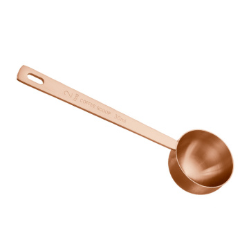 30ml Copper-plated Stainless Steel Long Handle Coffee Scoop