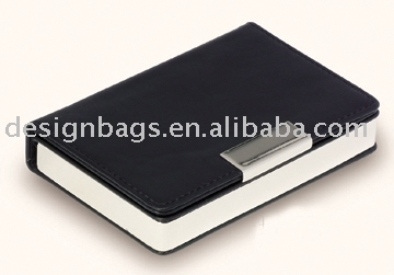 Metal name card holder