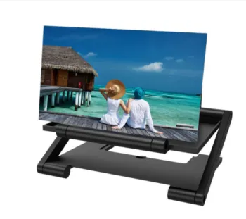 2024 8-inch 3D Phone Screen Magnifier with Folding Design: Enhance Your Viewing Experience for HD Videos, Movies, and Smart Phone Bracket Holder