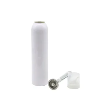 Empty Aerosol Oil Spray Can with Actuator and Bag on Valve