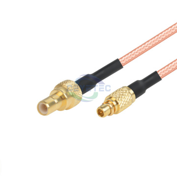 SMB Male to MMCX ตัวผู้ RG178 สายเคเบิลจัมเปอร์ Pigtail, 15 ซม.
