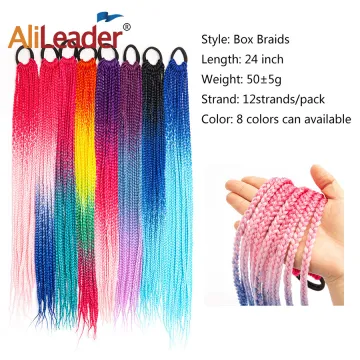 New Cute Girls Hair Accessories Elastic Hair Rope Rubber Bands Ombre Wig Ponytail Hair Ring Kids Twist Braid Rope