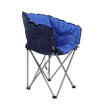 Portable Foldable Outdoor Steel Metal Beach Camping Chair with Cotton