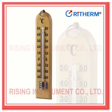 Wood case glass thermometer(2265)