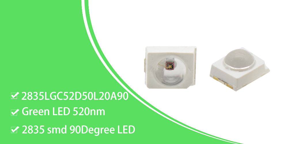 2835 smd led green 520nm detail