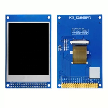 2.8 นิ้ว 240x320 โมดูลแอลซีดี-MCU-8 MCU-16 บิตจอแสดงผลสัมผัสที่อ่านได้ซึ่งเข้ากันได้กับ Arduino