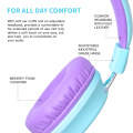 Headphone kabel anak -anak dilipat dan tahan lama
