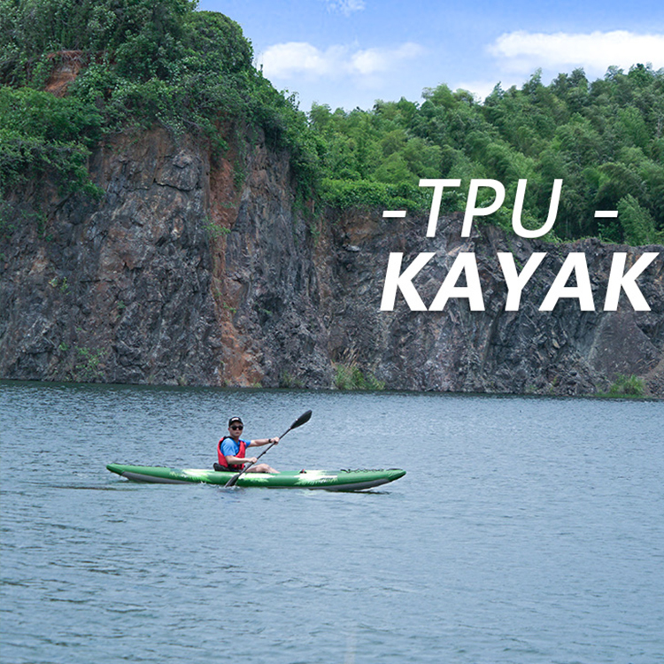 GLUE FREE 1 Person TPU Dropstitch Inflatable Kayak