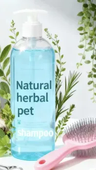 Natural herbal pet shampoo
