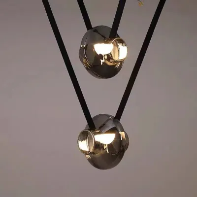 Nordic Hanging Pendant Light - Classic Chandelier PU Glass