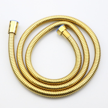Gold-Plated Stainless Steel Shower Head with Copper Cap and Encryption Shower Tube
