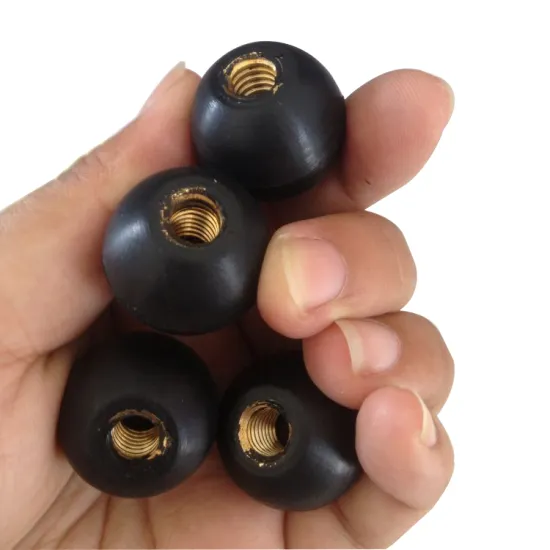 Custom Threaded Bakelite Screw Plastic Knurled Knob