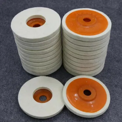 Customizable industrial felt angle grinding wheels
