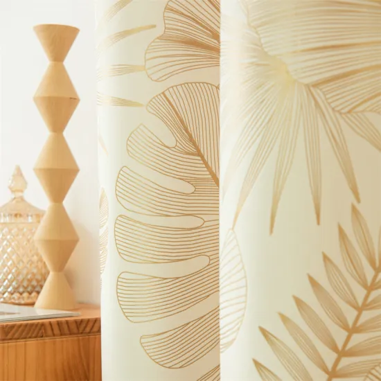 Sound Insulation Curtain Knitted Bronzing Velvet Fabric