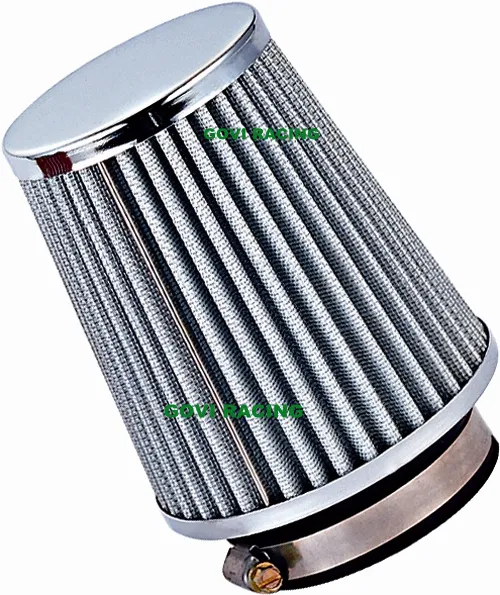 Filtro aria rossa da 90 mm 76 mm universale per tubo di assunzione di auto
