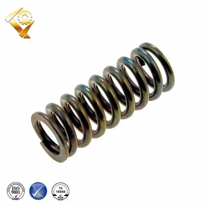 Spring steel pushing spring