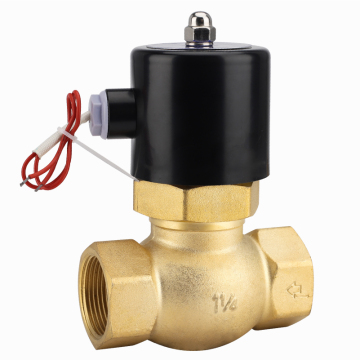 US Brass High Temperature Solenoid Valve 11/4in AC110V-220V DC12-24V