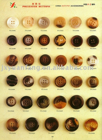 Fashion Resin Buttons Fashion Polyester buttons