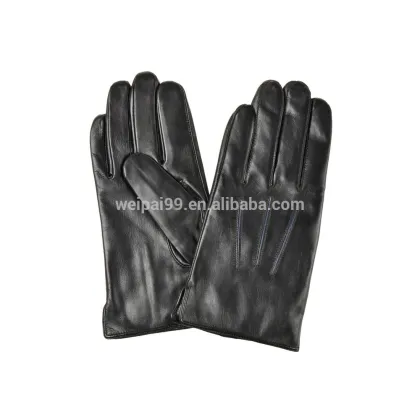 The classic gentleman men sheepskin leather gloves
