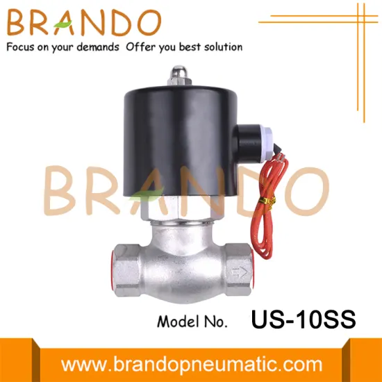 UniD US-10 3/8'' 2/2 Way NC Stainless Steel Solenoid Valve
