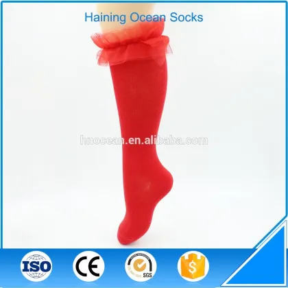 Hot sale fashion baby socks ruffle design hosiery short stockings