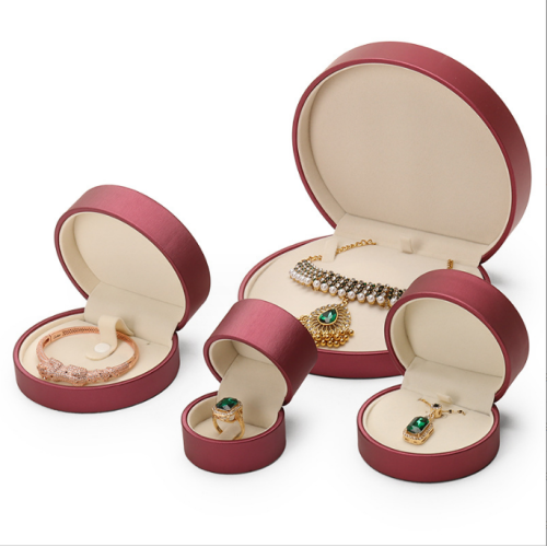 half circle bracelet necklace ring earring box