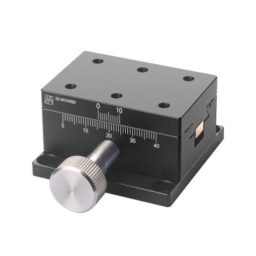 Etapa cu canelura din coadă de rândunică axa X manuală din aliaj de aluminiu 60 mm