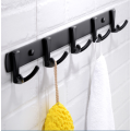 Multi-Combination Matte Black Wall Hanging Hook Rack